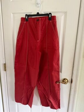 Banana Republic Wide-Leg Stitch-Detail Pants